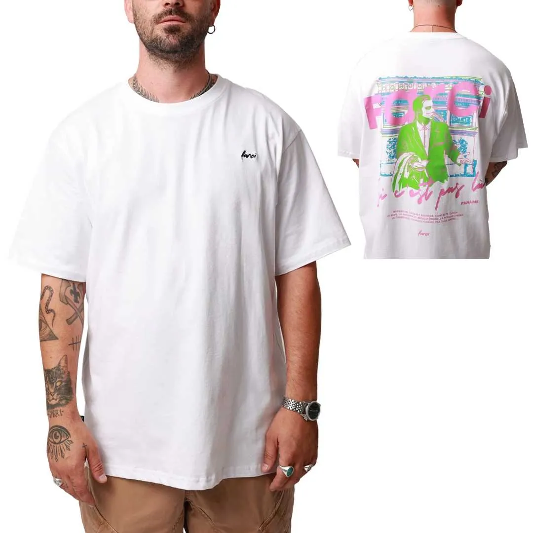 T-shirt : FARCI ICI TEE white - Bamboo Skateshop