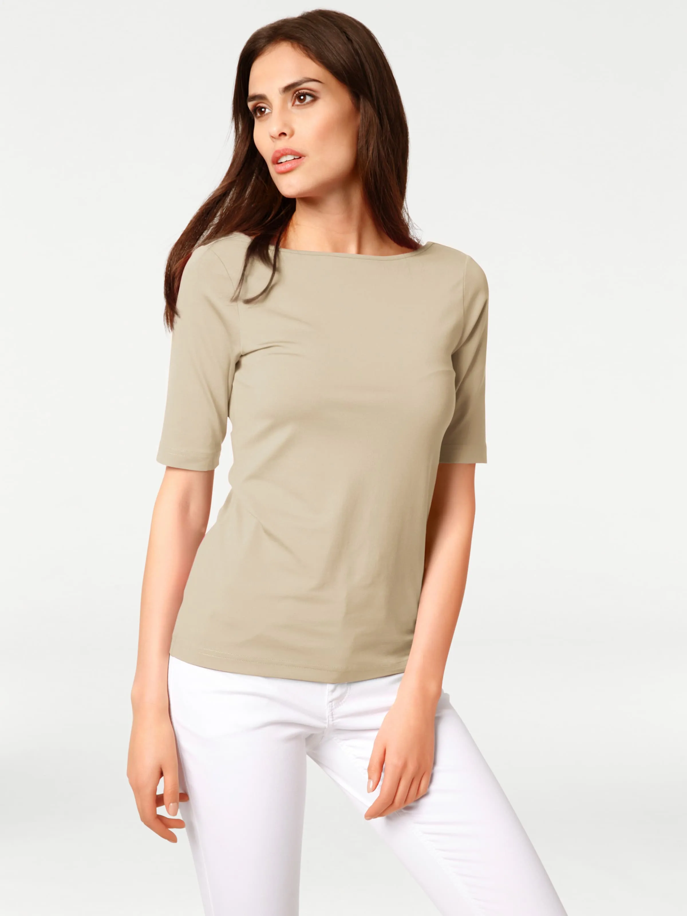 T-shirt encolure en U
