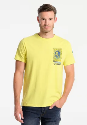 T-Shirt homme jaune citron