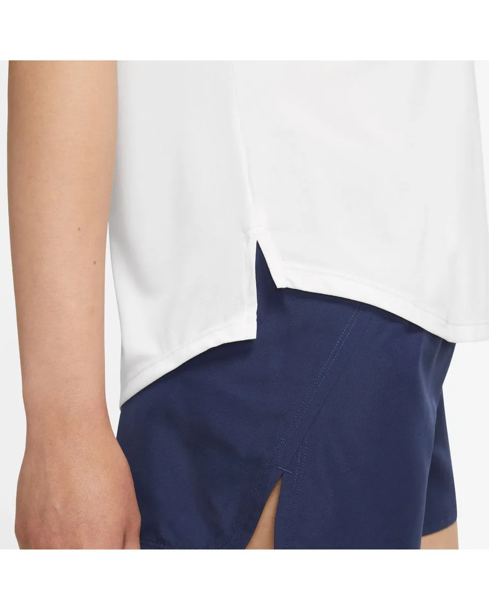 T-shirt manches courtes Femme W NK ONE DF SWSH HBR SS Blanc