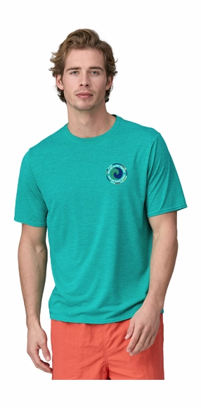 T-Shirt Patagonia Homme Cap Cool Daily Graphic Shirt Unity Fitz : Subtidal Blue X/Dye