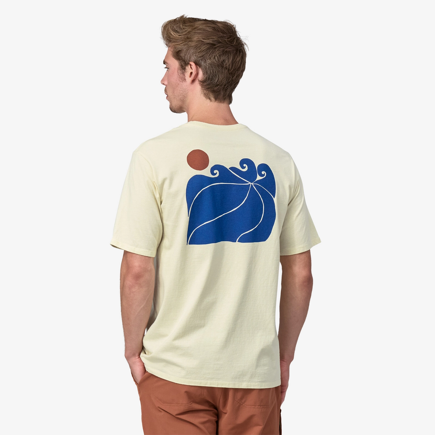 T-shirt Patagonia Homme Sunrise Rollers Responsibili Tee Endless Blue