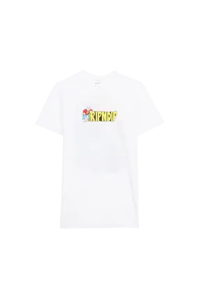 T-shirt Sérigraphié En Coton Blanc Ripndip - Homme | Citadium