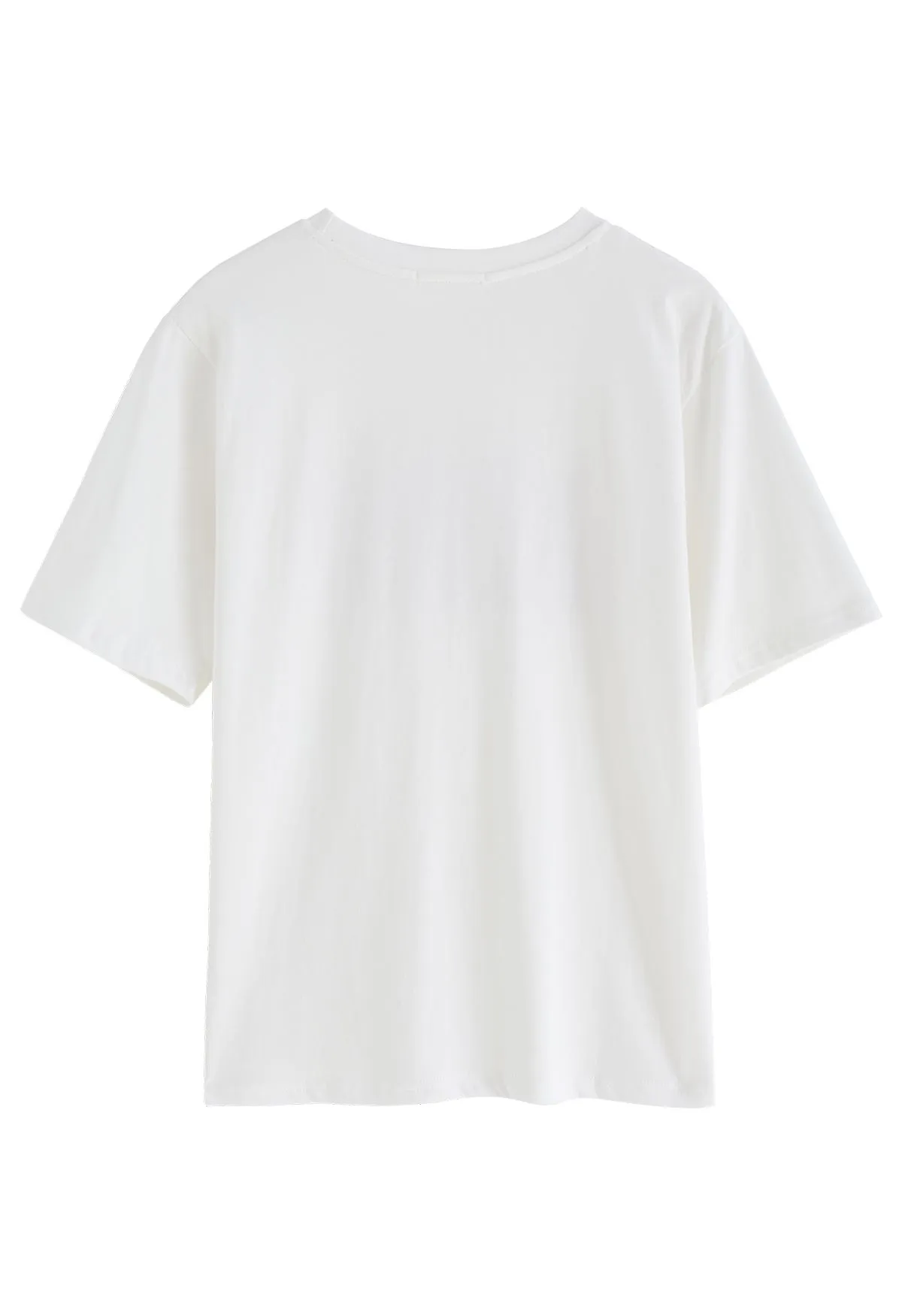 T-shirt à col autour de Love Mom