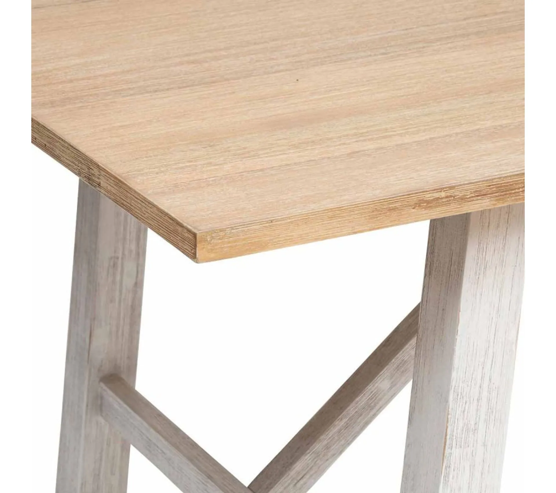 Table à Manger En Bois "olbia" 200cm Blanc