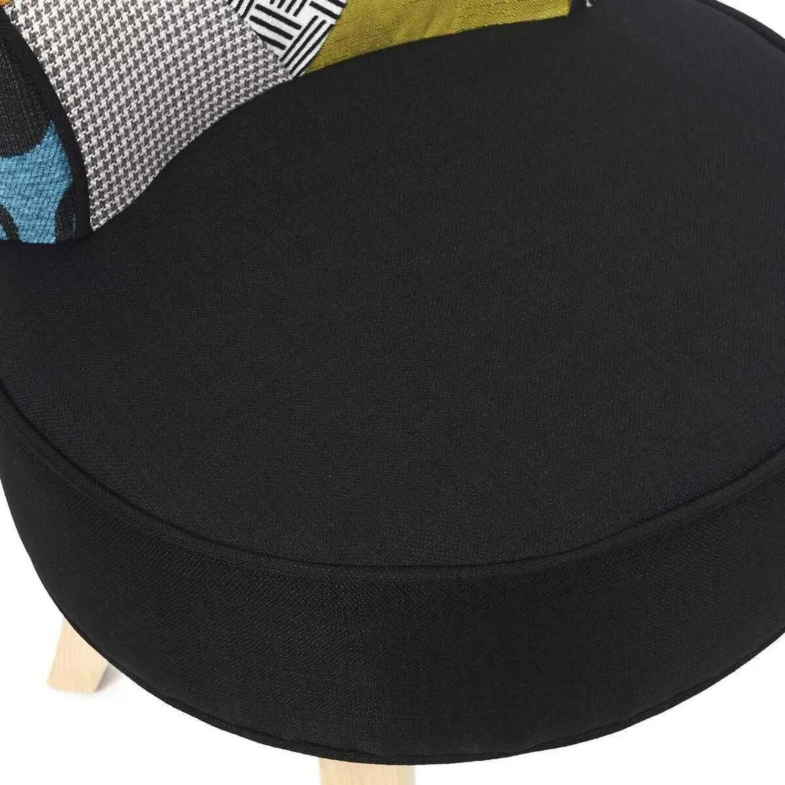 Tabouret Patchwork Scandicraft multicolore | 3 Suisses