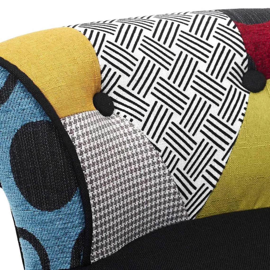 Tabouret Patchwork Scandicraft multicolore | 3 Suisses