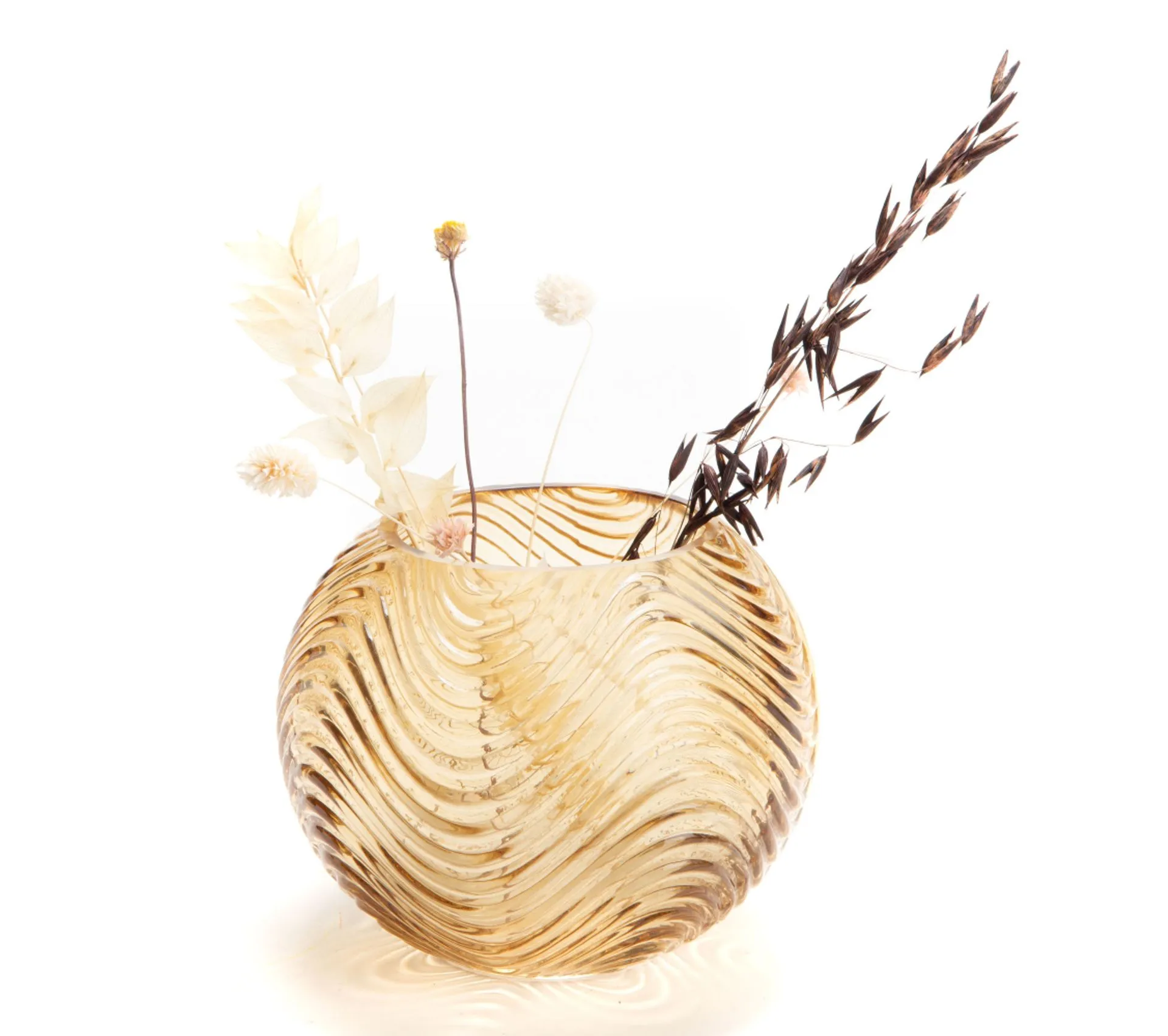 Vase Boule Nais Moutarde