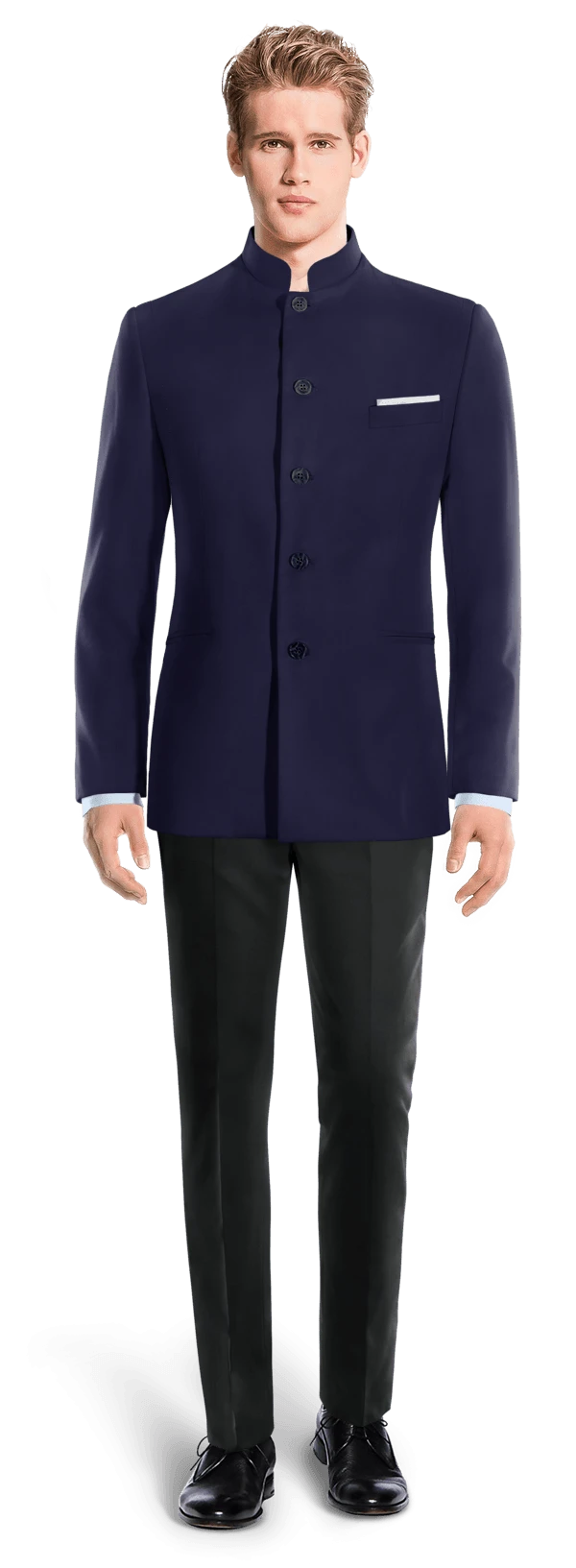Veste col mandarin bleue déperlant édition limitée