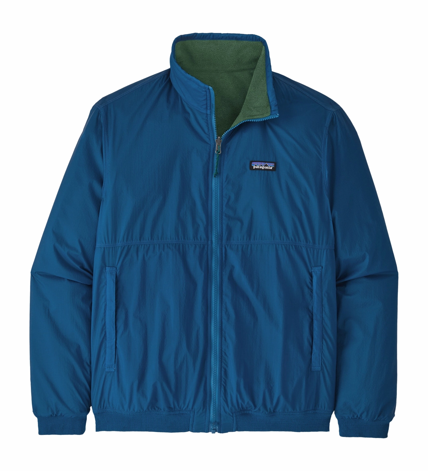 Veste Patagonia Homme Reversible Shelled Microdini Jkt Endless Blue
