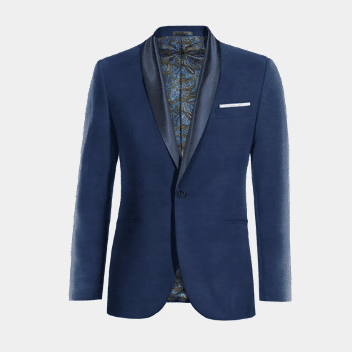 Veste Smoking bleu marine en lin édition limitée